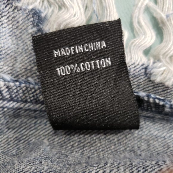 Thrill Destroyed Denim Jacket Size M - Picture 3 of 6